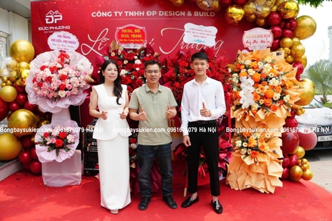 Trang Trí Backdrop Lễ Khai Trương Đẹp Sang Trọng