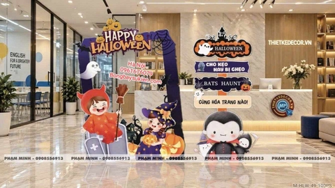 Trang trí Halloween cho công ty trường học