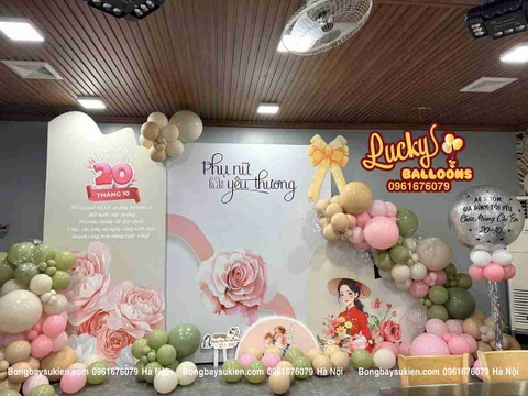 Trang trí Backdrop 20/10 tại Hà Nội đẹp