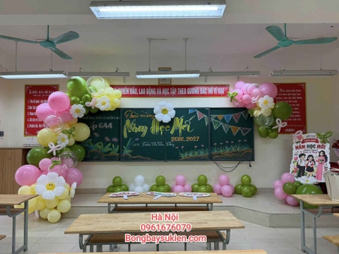 Set Bóng Bay Lớp Học Ngày Khai Giảng