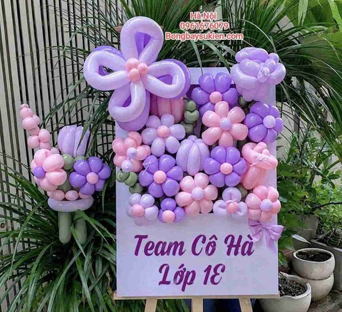 Bảng Bóng Bay Trang Trí Chào Đón Năm Học Mới