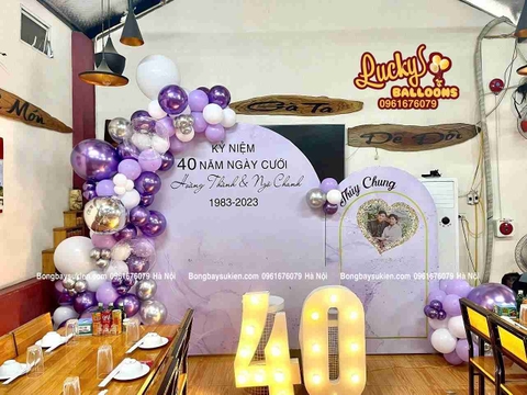 Trang Trí Kỷ Niệm 50 Năm Ngày Cưới