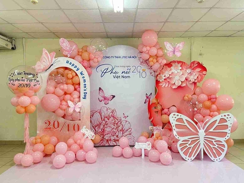 Dịch vụ trang trí 20/10 văn phòng công ty
