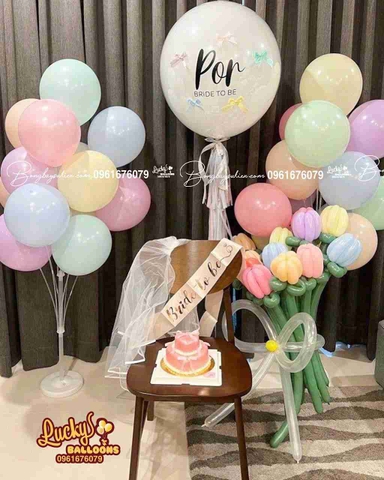 Set Bóng Bay Sinh Nhật Bé Gái Giao Tận Nơi