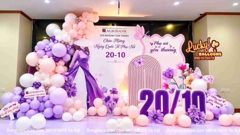 Trang trí 20/10 công ty tại Hà Nội