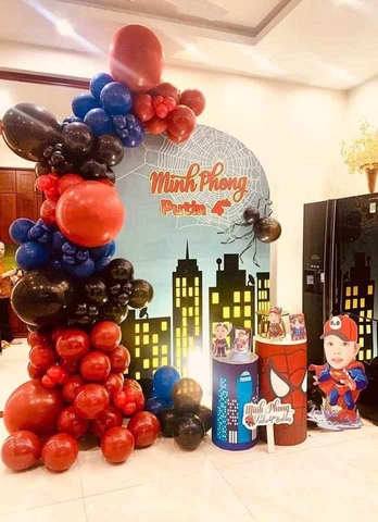 Trang Trí Sinh Nhật Bé Trai Chủ Đề Người Nhện