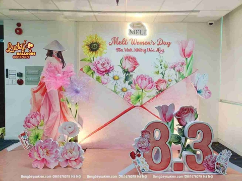 Mẫu Backdrop Quốc Tế Phụ Nữ