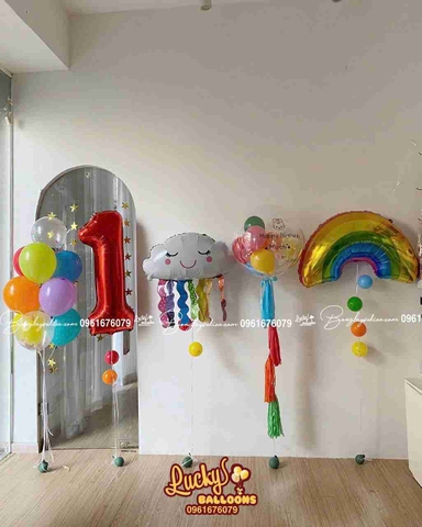 Set Bóng Bay Sinh Nhật Bé Gái Hà Nội