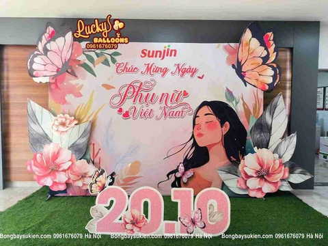 Trang trí 20/10 trọn gói đẹp ấn tượng Hà Nội