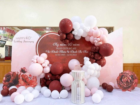 Trang Trí Backdrop Kỷ Niệm Ngày Cưới