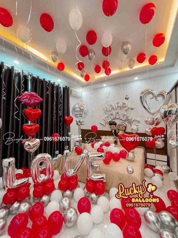 Bóng Bay Trang Trí Phòng Cưới Tại Hà Nội