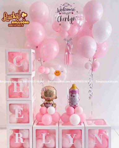 Set Bóng Bóng Sinh Nhật Bé Gái Hà Nội