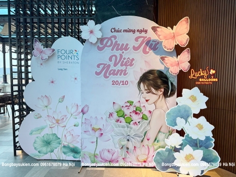 Backdrop 8/3 thiết kế theo yêu cầu tại Hà Nội