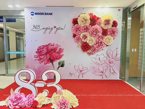 Backdrop chào mừng ngày phụ nữ việt nam đẹp tại Hà Nội