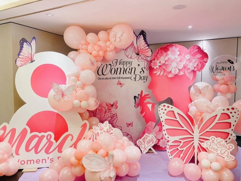 Backdrop chào mừng quốc tế phụ nữ 8/3 tại Hà Nội