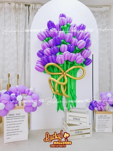 BACKDROP HOA BÓNG BAY KHAI TRƯƠNG CỬA HÀNG