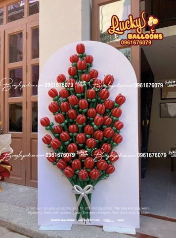 BACKDROP HOA BÓNG BAY SINH NHẬT VỢ YÊU 1