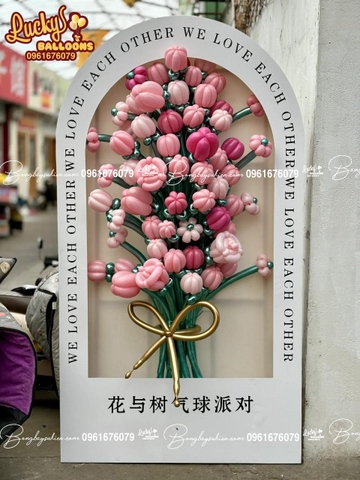 Backdrop Hoa Bóng Bay Trang Trí Sinh Nhật 8
