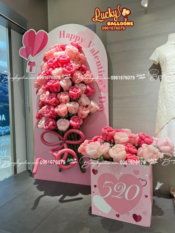 BACKDROP HOA BÓNG BAY VALENTINE’S DAY HÀ NỘI