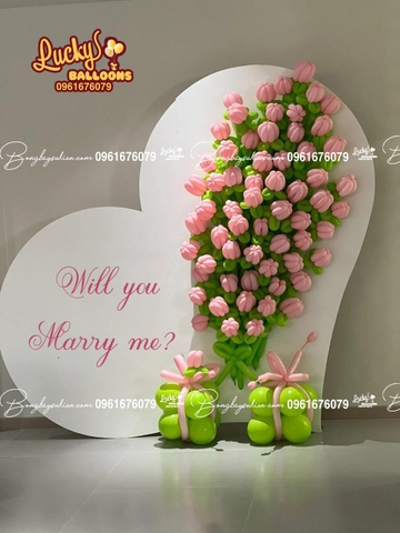 BACKDROP HOA BÓNG BAY “WILL YOU MARRY ME