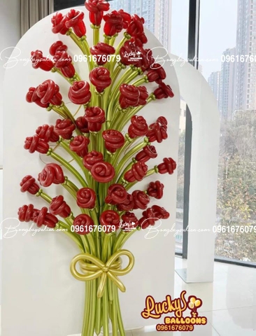 BACKDROP HOA BONG BÓNG SINH NHẬT VỢ YÊU