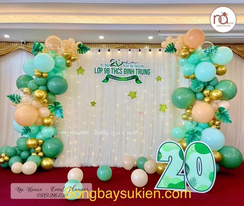 Backdrop họp lớp 20 năm ngày ra trường