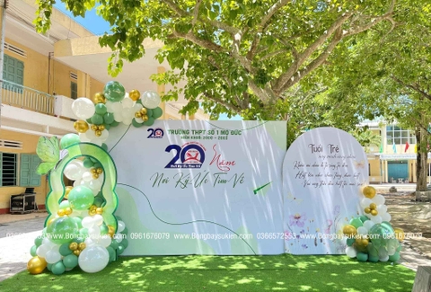 Backdrop Họp Lớp 20 Năm Ra Trường Đẹp 05