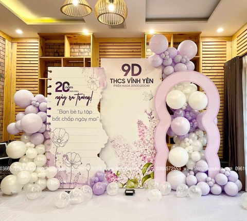 Backdrop Họp Lớp 20 Năm Tại Hà Đông Hà Nội