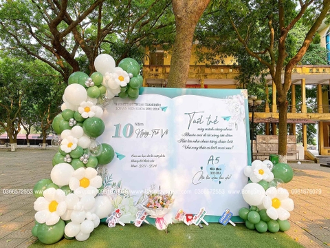 Backdrop Họp Lớp Phong Cách Hiện Đại Hà Nội