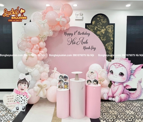 Backdrop sinh nhật baby dragon