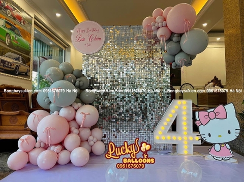 Backdrop sinh nhật bé gái đẹp tại Hà Đông