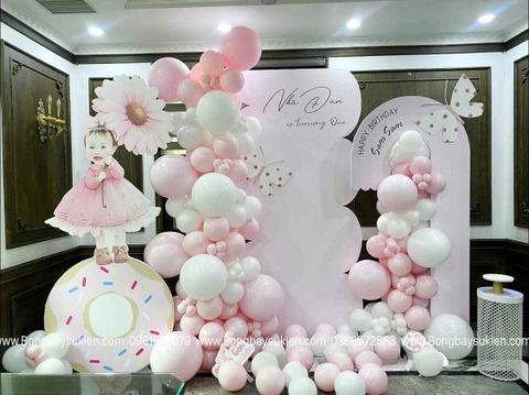 Backdrop Sinh Nhật Bé Gái Tuổi Thìn Đẹp 03