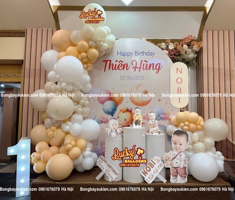 Backdrop sinh nhật bé trai Hà Nội