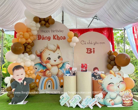 Backdrop Sinh Nhật Bé Trai Tại Hà Nội