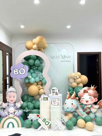 Backdrop Sinh Nhật Bé Trai Tuổi Thìn