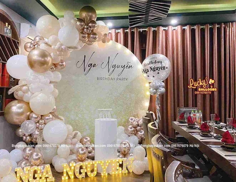 Backdrop Sinh Nhật Người Lớn Hà Nội