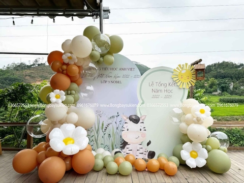 Backdrop Tổng Kết Năm Học Cho Bé Tiểu Học