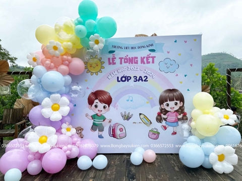 Backdrop Tổng Kết Năm Học Tiểu Học Tại Tây Hồ