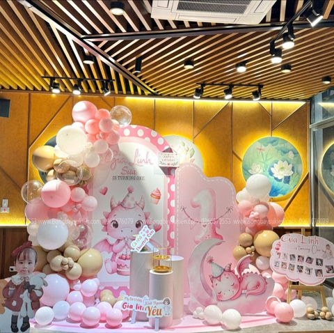 Dịch Vụ Trang Trí Đầy Tháng Bé Tuổi Tỵ Đẹp