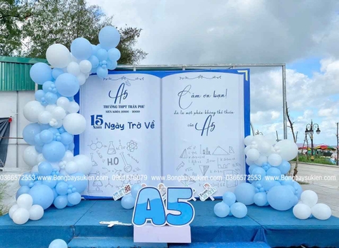 BACKDROP TRANG TRÍ HỌP LỚP CẤP 3 TẠI HÀ NỘI