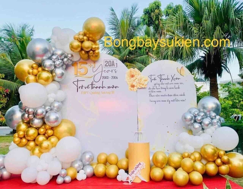 Backdrop trang trí họp lớp kỷ niệm tại Hà Nội