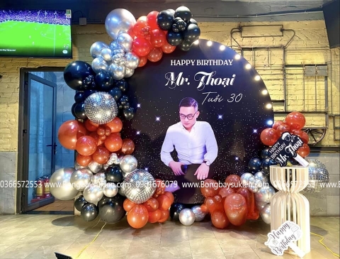 Backdrop Trang Trí Sinh Nhật Sếp Nam Đẹp 2