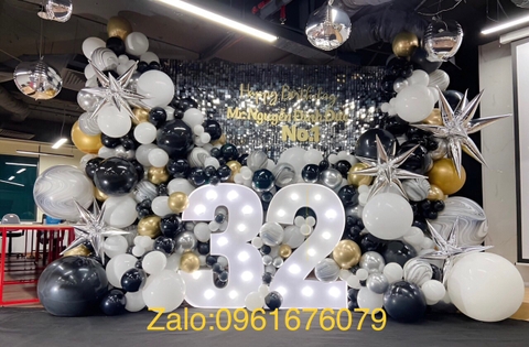 Backdrop Trang Trí Sinh Nhật Sếp Sang Trọng