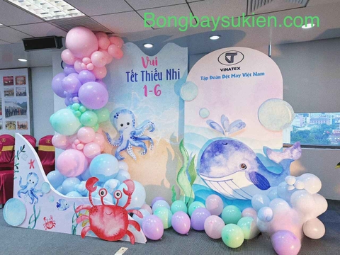 Backdrop Trang Trí Tổng Kết Năm Học Mầm Non