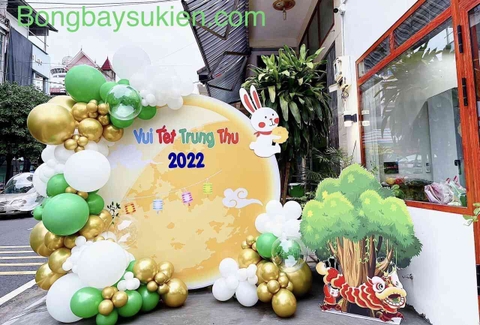 Backdrop Trang Trí Trung Thu Trường Mầm Non