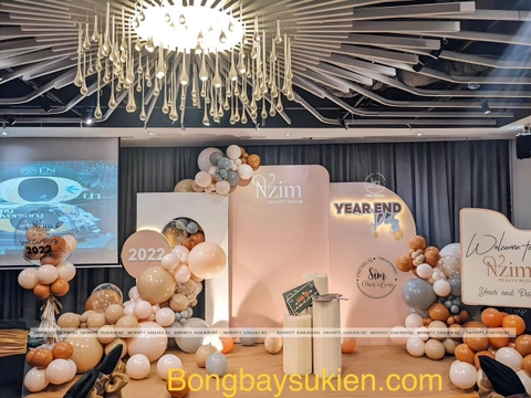 Backdrop Year End Party Đẹp Ấn Tượng Cho Công Ty