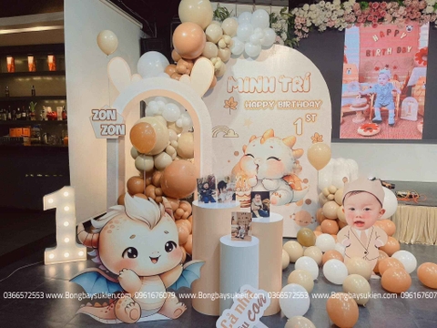 Background Sinh Nhật Bé Trai Tuổi Rồng