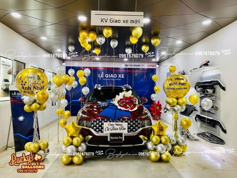 Bàn Giao Xe Ô Tô Hyundai Đẹp Bằng Bóng Bay 1