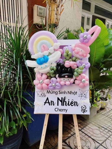 Bảng hoa bóng bay sinh nhật giá rẻ