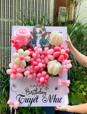 Bảng hoa bóng bay sinh nhật người lớn